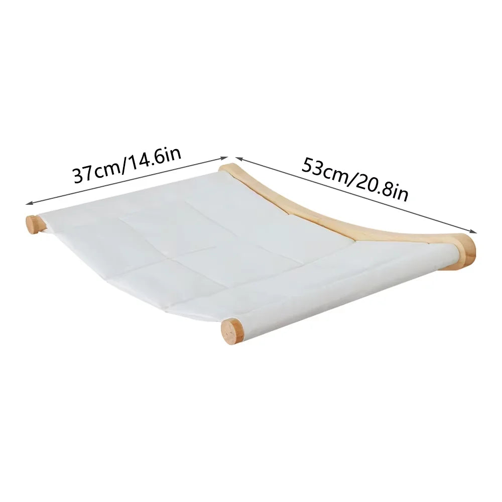 CWV Wall Mounted Cat Hammock With Climbing Shelves And Scratcher
