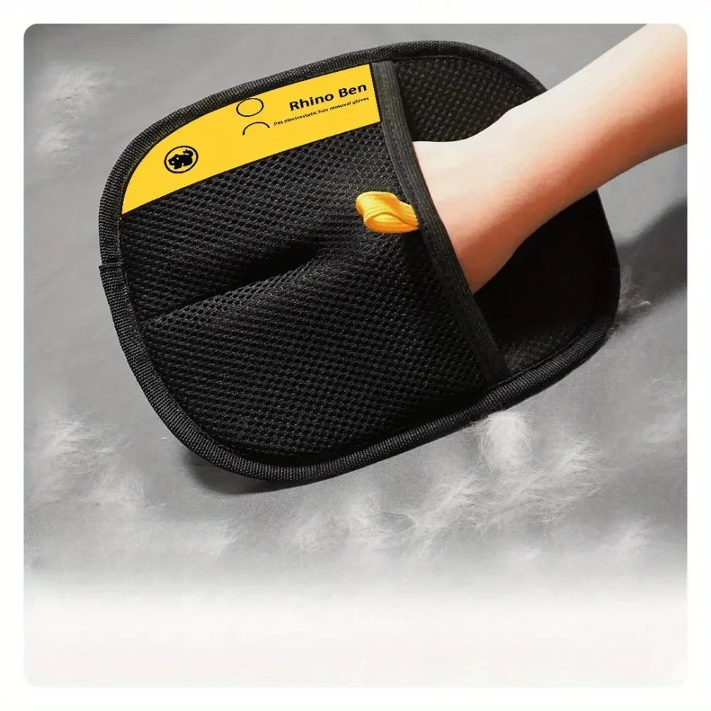 Effective Pet Grooming Mittens For Cat Hair Removal