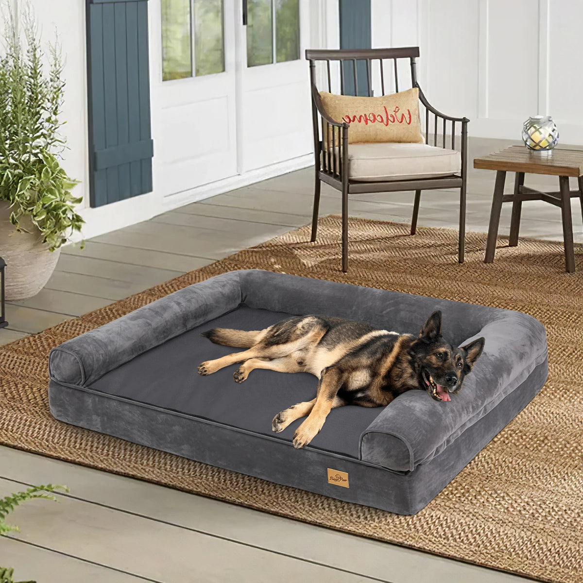 Bingopaw Orthopedic Waterproof Sided Dog Bed With Removable Cover
