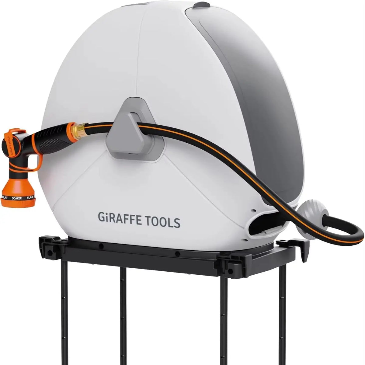 Giraffe Tools Retractable Garden Hose Reel With Automatic Rewind Function