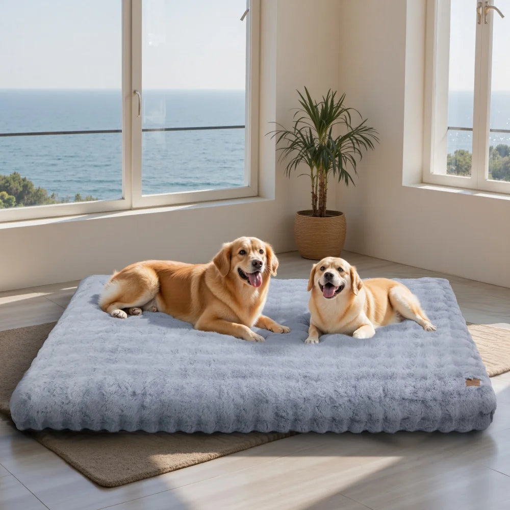Borwart Ultra Plush Removable Cover Dog Bed Washable Mat