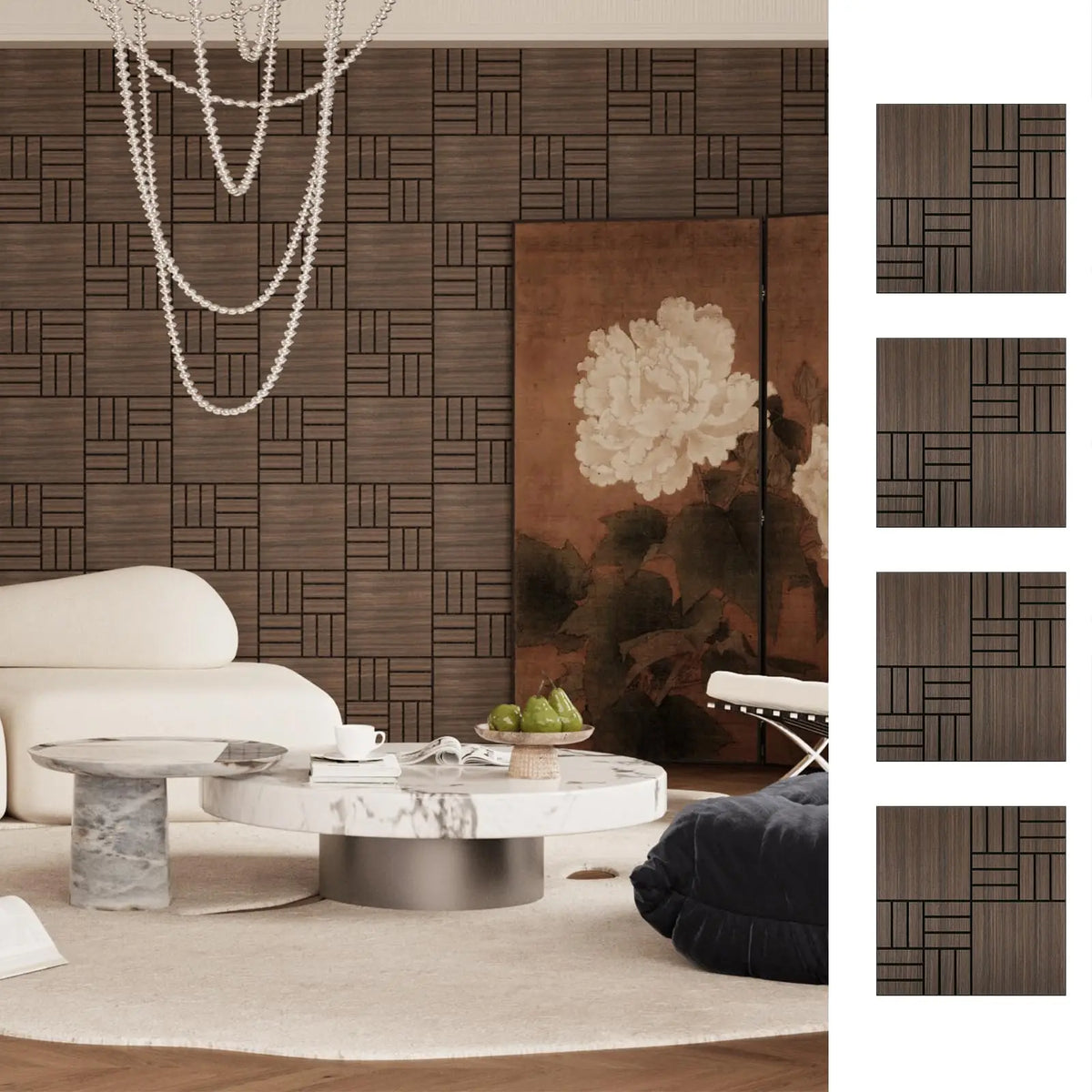 Premium Self Adhesive Wood Slat Acoustic Wall Panels