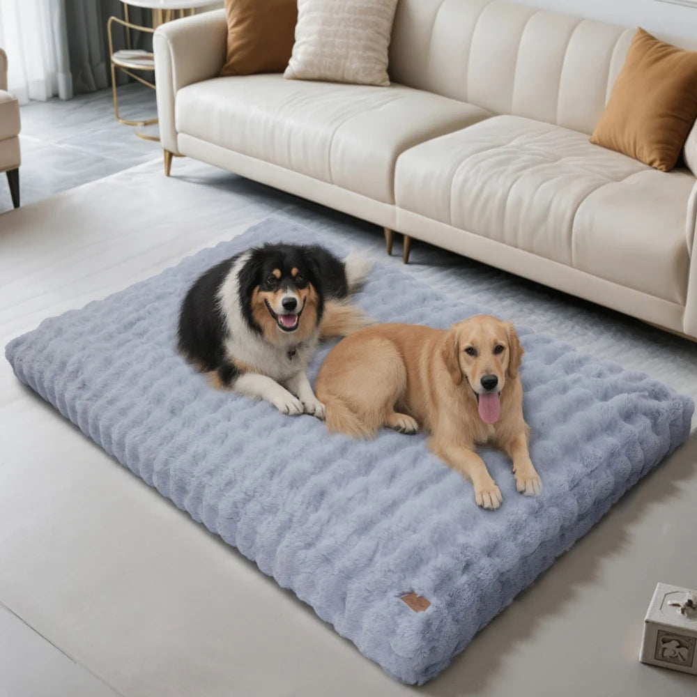 Borwart Ultra Plush Removable Cover Dog Bed Washable Mat