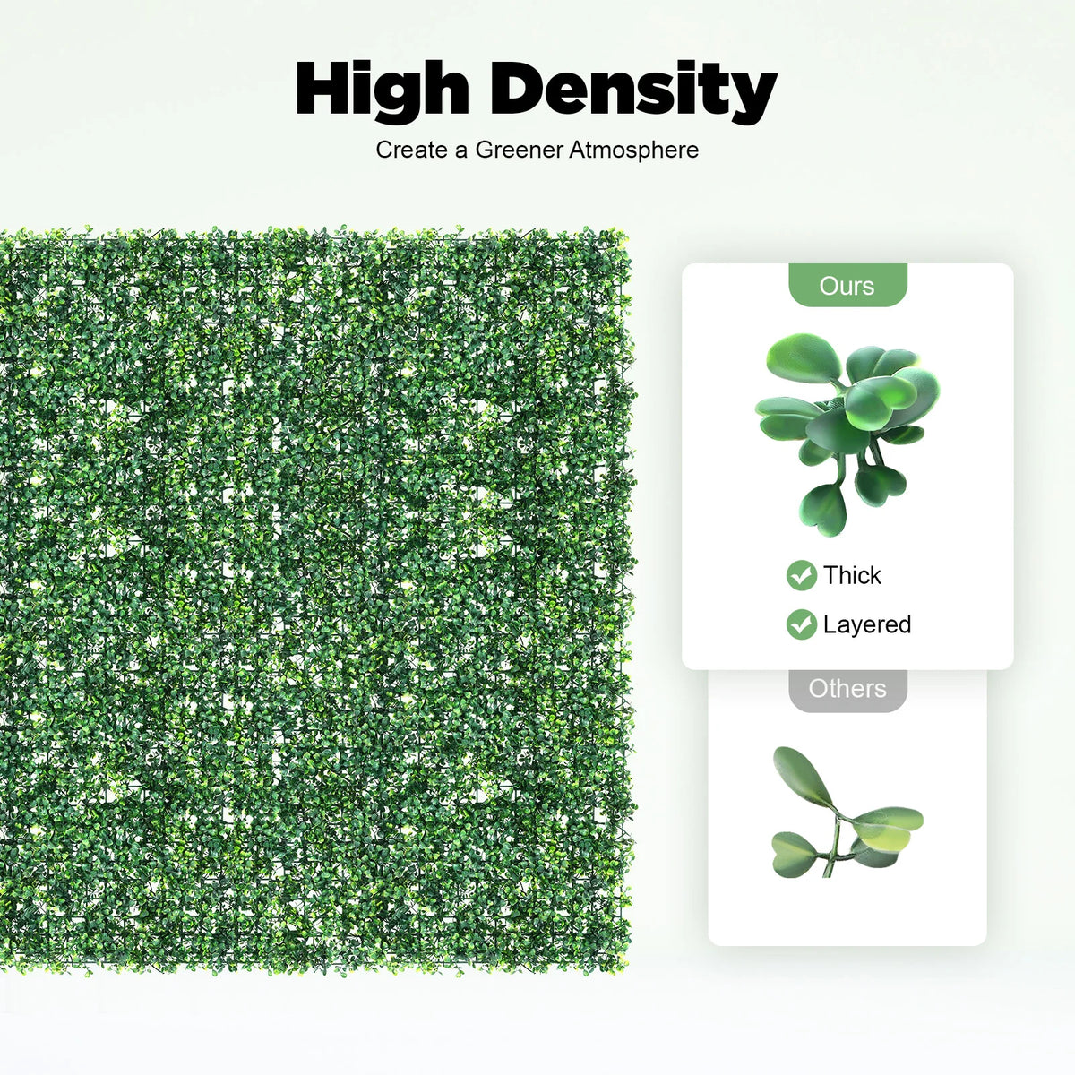 Artificial Grass Wall Panels For Garden Privacy Screen Decor