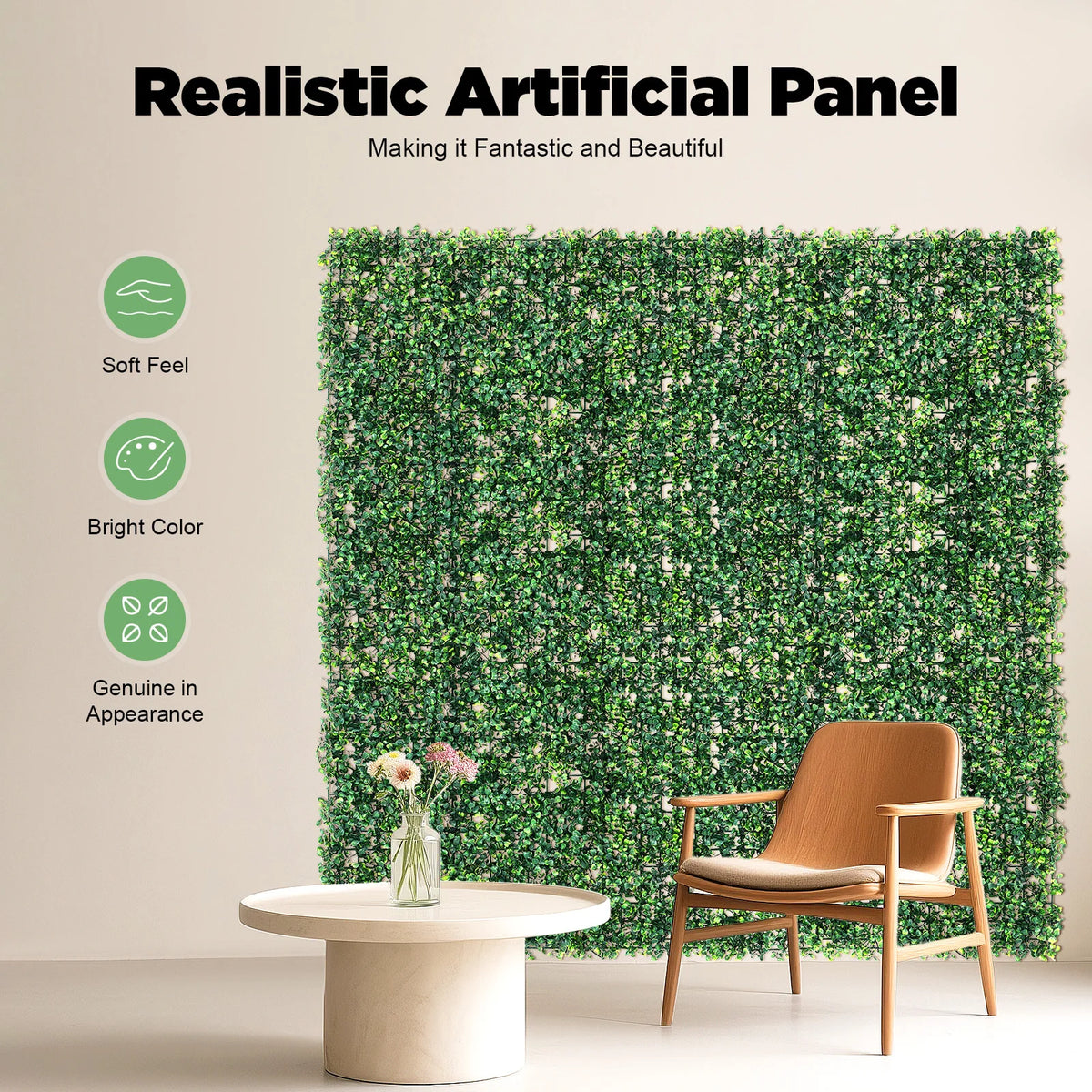 Artificial Grass Wall Panels For Garden Privacy Screen Decor