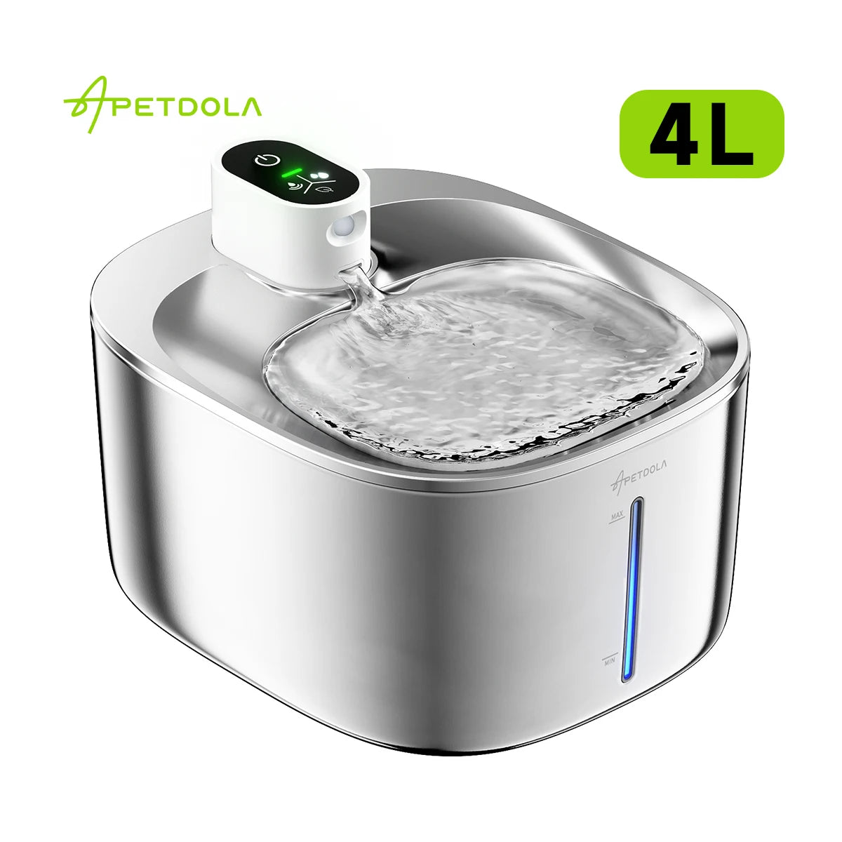 Apetdola Wireless Automatic Pet Water Fountain With Smart Sensor