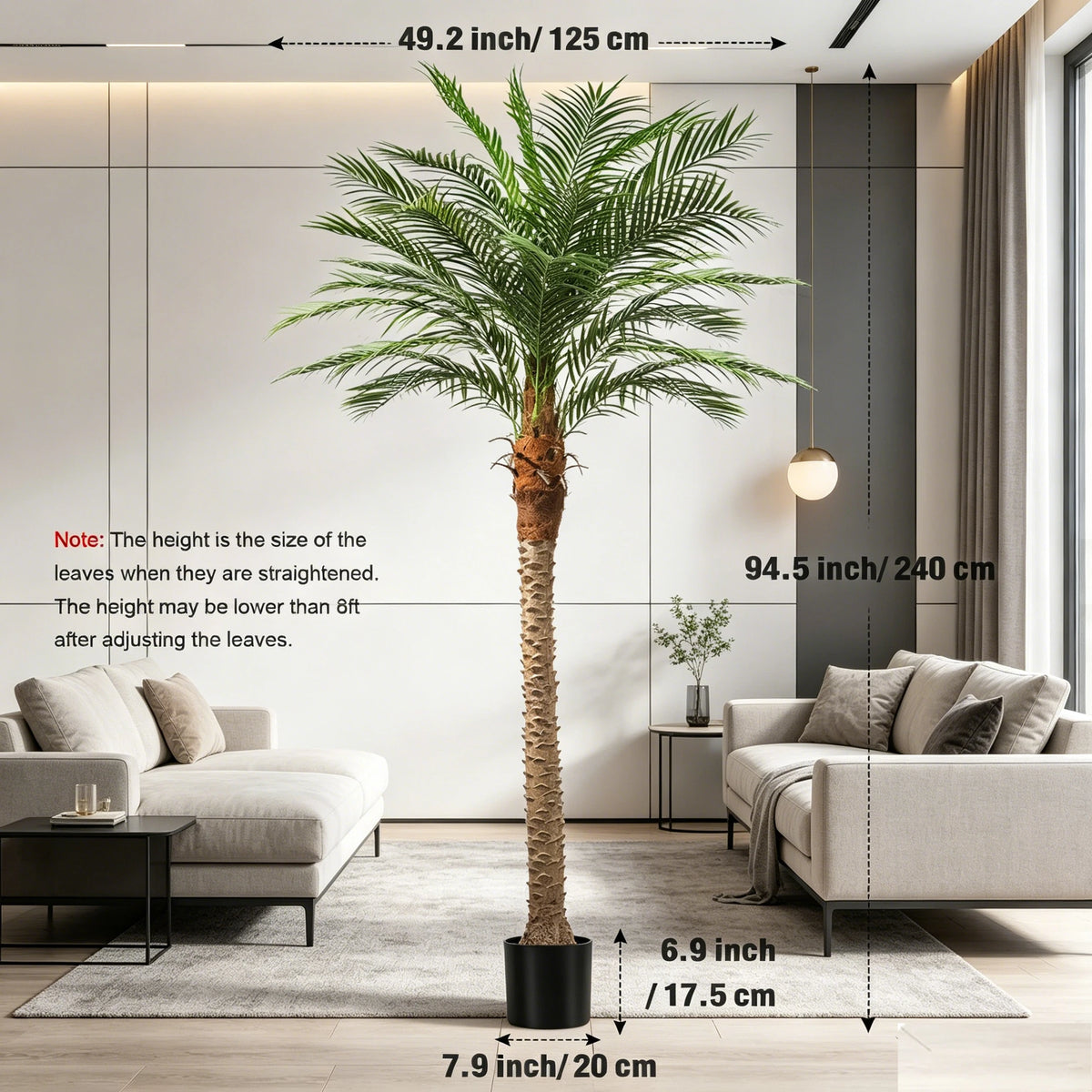 Olitree Artificial Cane Palm Tree For Indoor Outdoor Home Decor