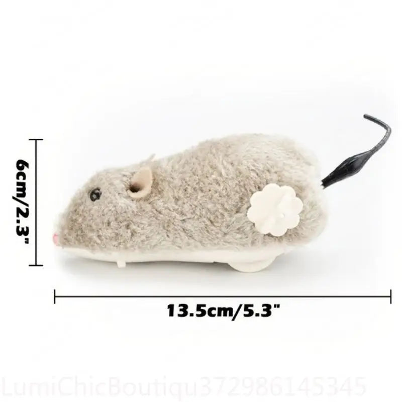 Interactive Lifelike Rolling Mouse Toy For Pet Enrichment