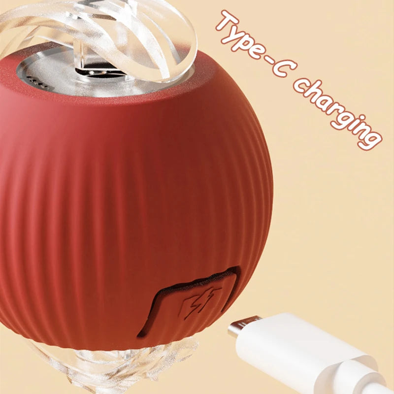 Automatic Rolling Cat Ball Toy Rechargeable Interactive Pet Mouse Simulator