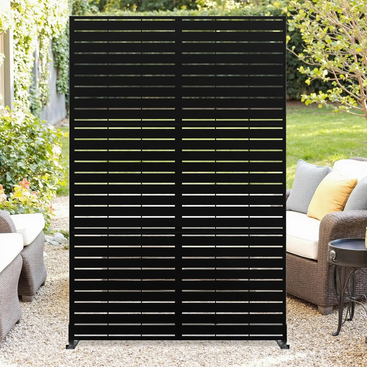 Twister CK Metal Garden Privacy Screen With Outdoor Divider