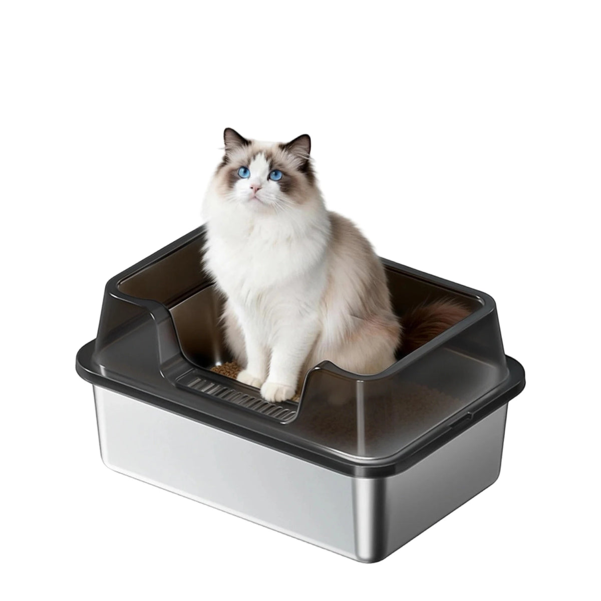 EliteZ Odor Resistant Stainless Steel Cat Litter Box