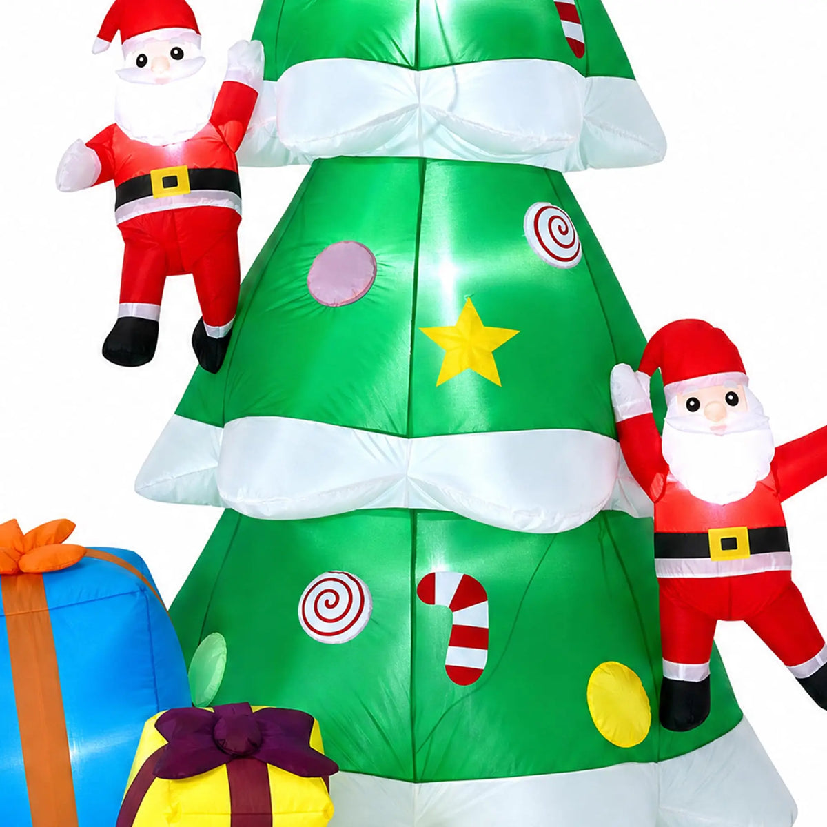 HiMISS Inflatable Christmas Tree Santa Led Lights Blower Outdoor Decoration