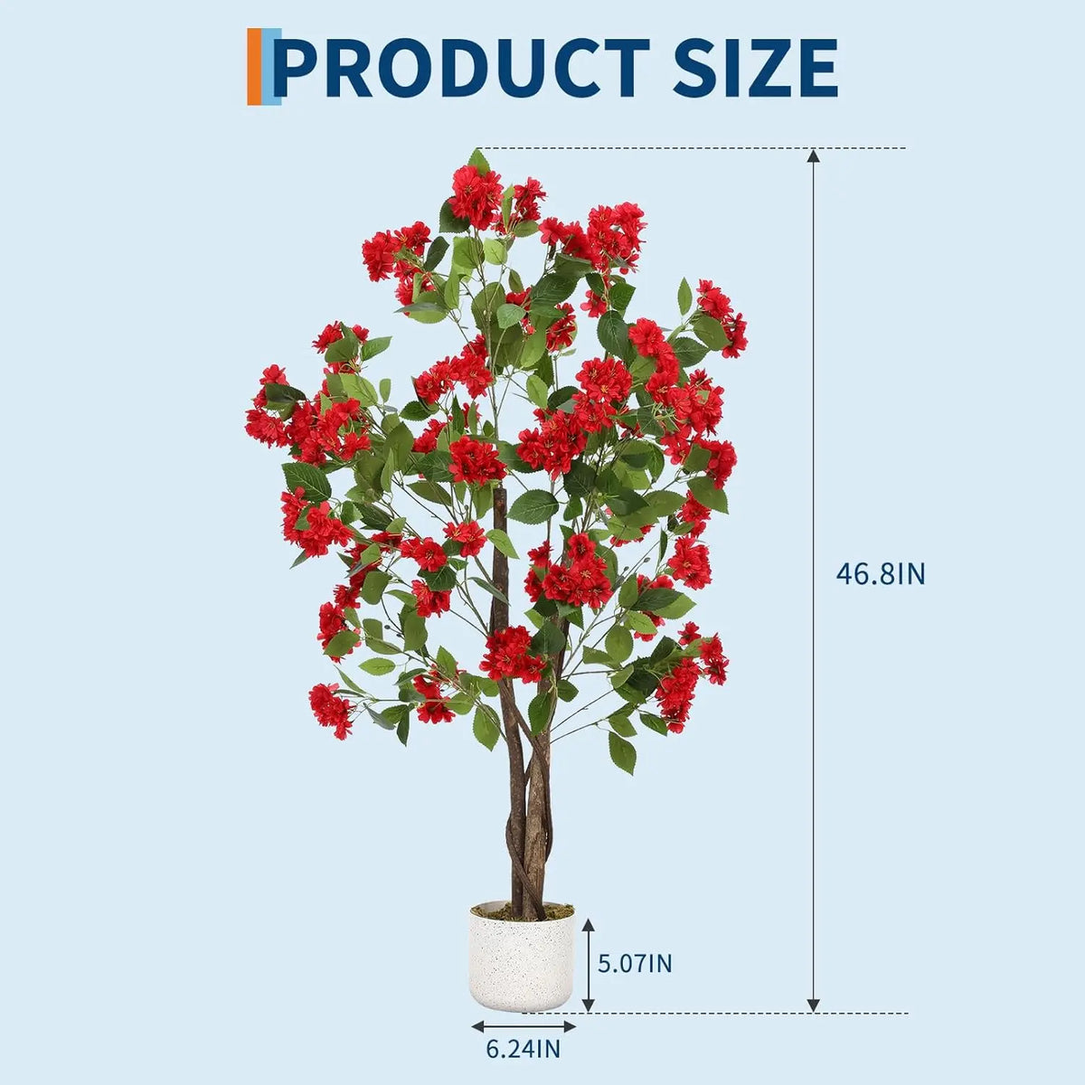 HiMISS Artificial Osmanthus Tree With Lifelike Flowers For Home Decor