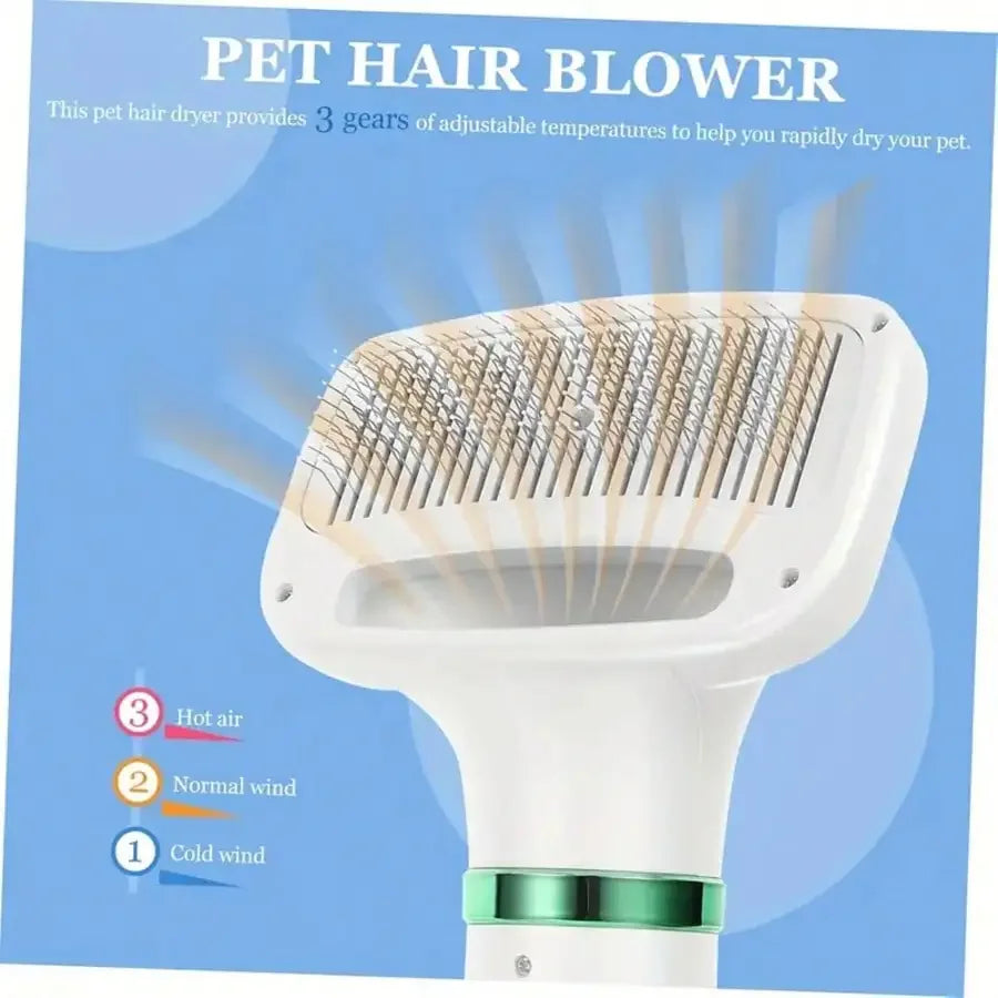 Professional Pet Hair Dryer With Adjustable Speed And Brush