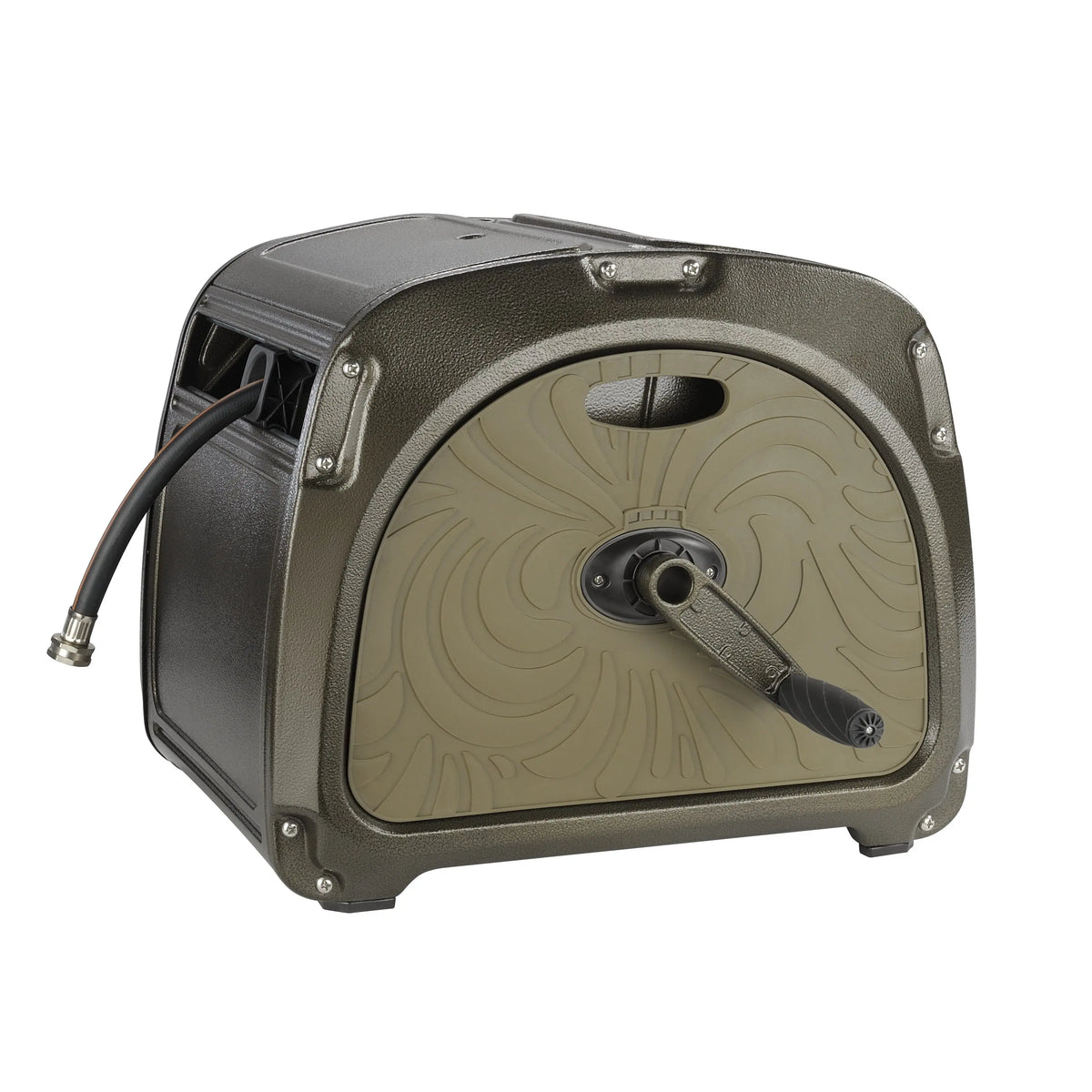 Giraffe Tools Metal Garden Hose Reel With Crank Handle