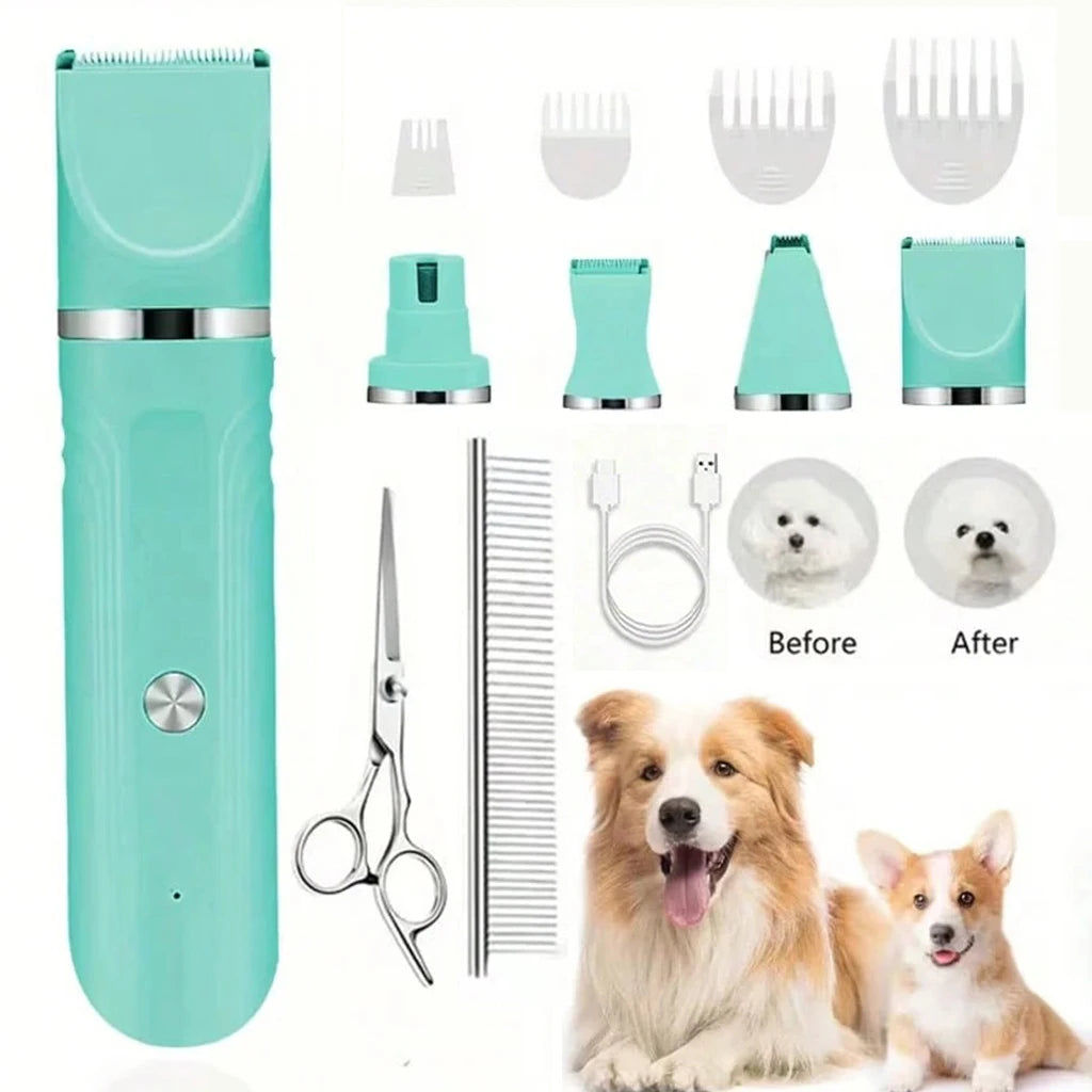 Shuyu Cordless Rechargeable Pet Hair Clipper And Trimmer Kit