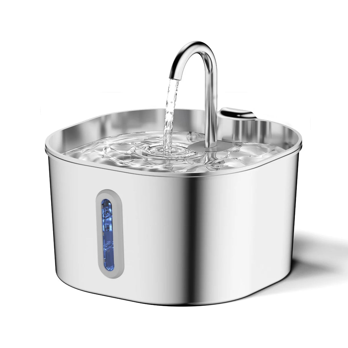Silent Stainless Steel Pet Water Fountain Dispenser For Cats And Dogs