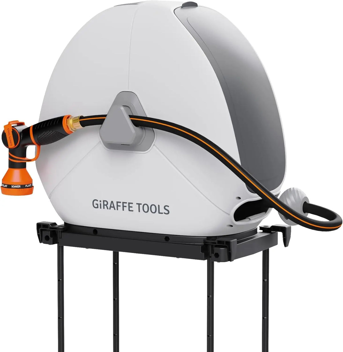 Giraffe Tools Retractable Garden Hose Reel With Automatic Rewind Function