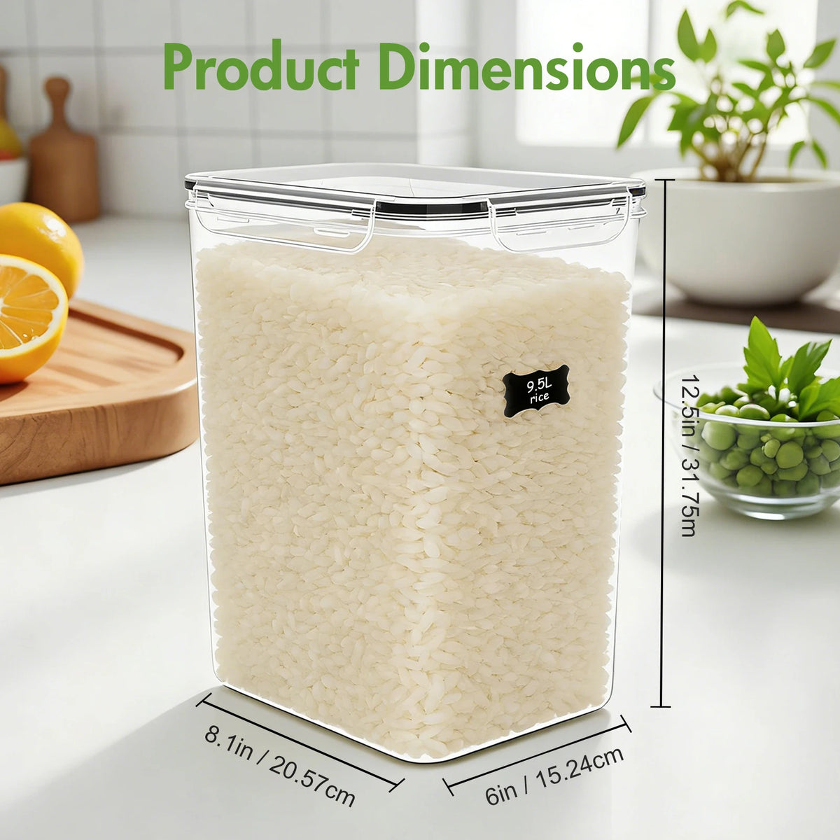 Reusable Airtight Food Storage Canisters With Secure Lids