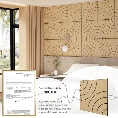 Peel And Stick 3D Acoustic Wall Panels Soundproof Wall Decor