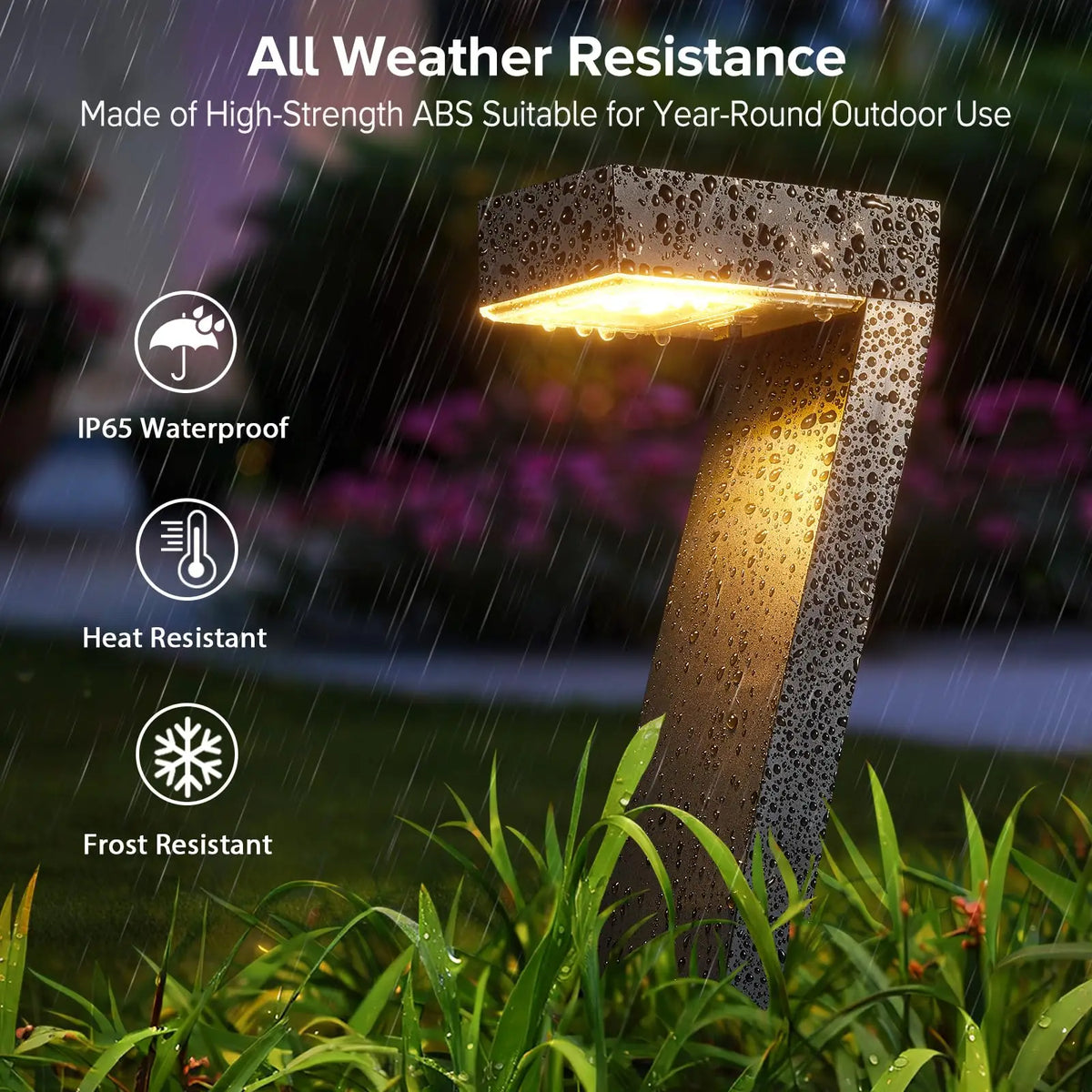 IP65 Waterproof LED Solar Pathway Lights For Garden Walkway