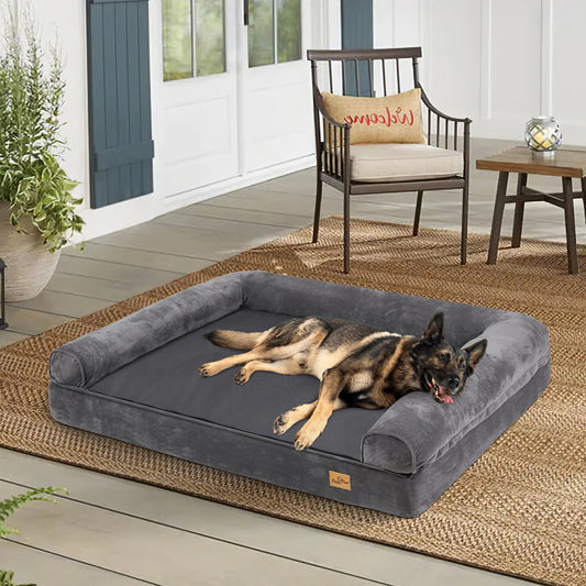 Bingopaw Orthopedic Waterproof Sided Dog Bed With Removable Cover