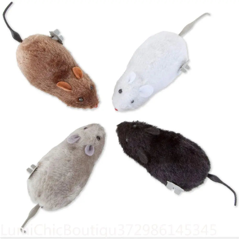Interactive Lifelike Rolling Mouse Toy For Pet Enrichment