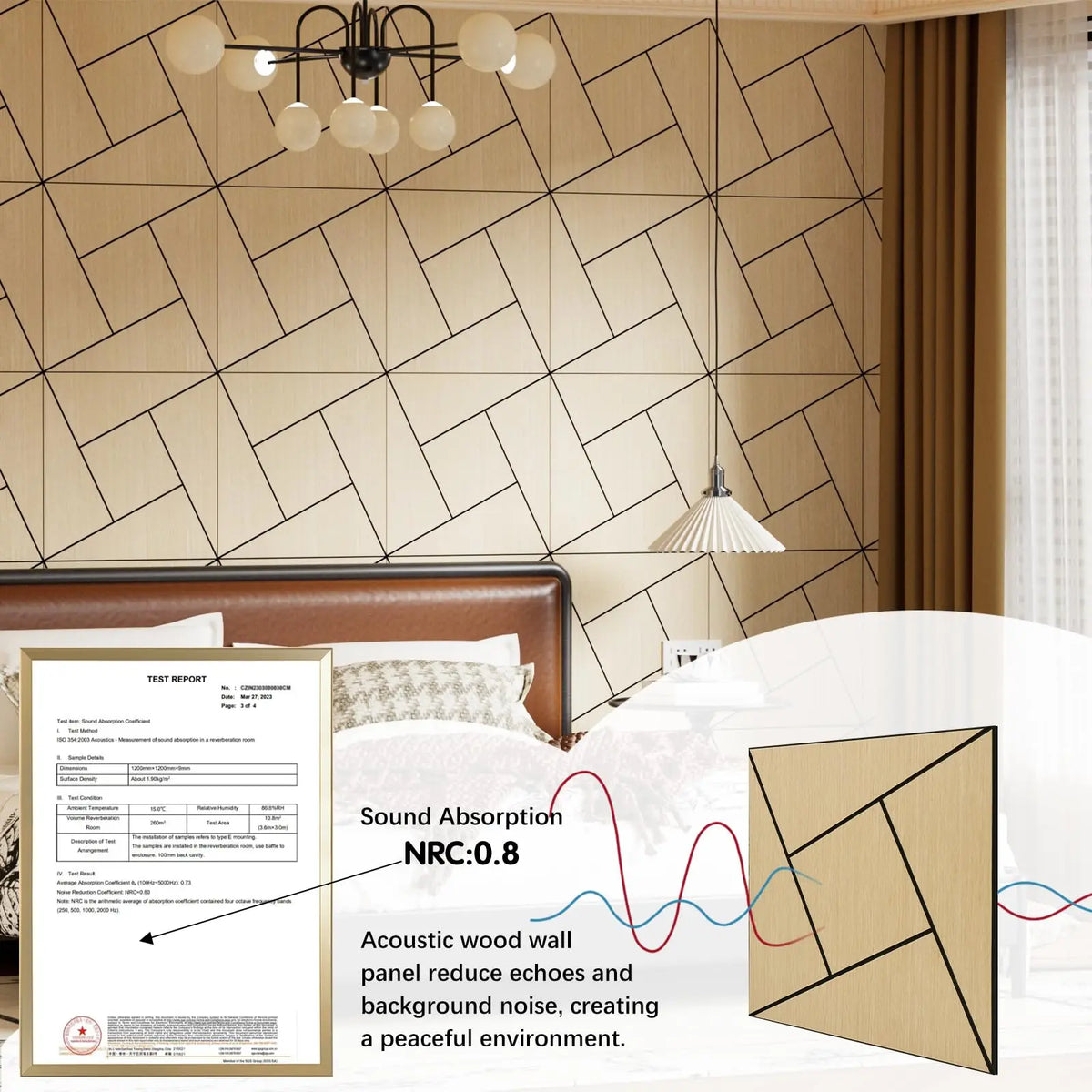 Self Adhesive Acoustic Wall Panels For Home And Office