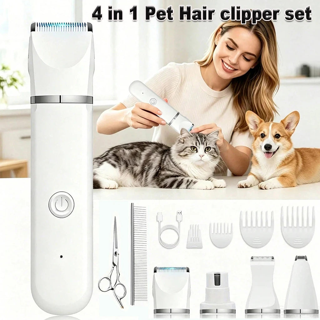 Shuyu Cordless Rechargeable Pet Hair Clipper And Trimmer Kit