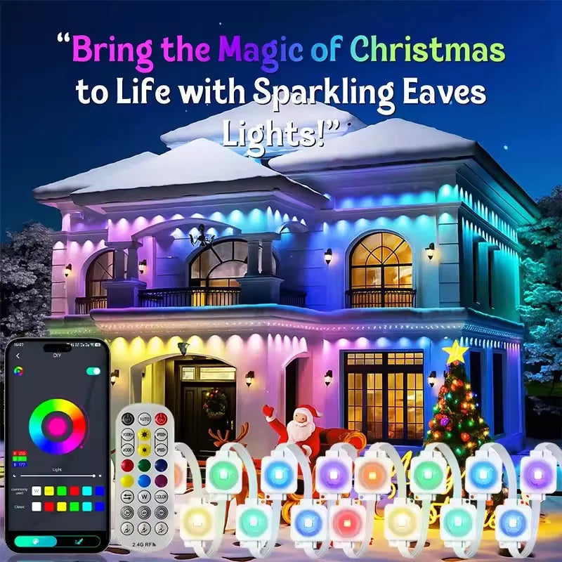 IP67 Waterproof Smart LED String Lights With App Remote Control
