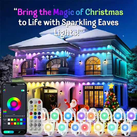IP67 Waterproof Smart LED String Lights With App Remote Control