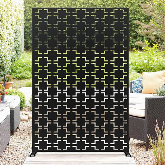 Twister CK Metal Garden Privacy Screen With Outdoor Divider