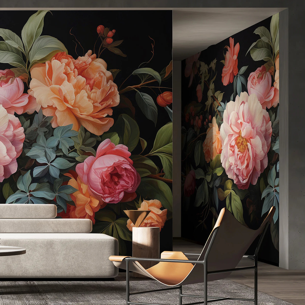 JIFFDIFF Antique Flowers Peel And Stick Vinyl Wallpaper