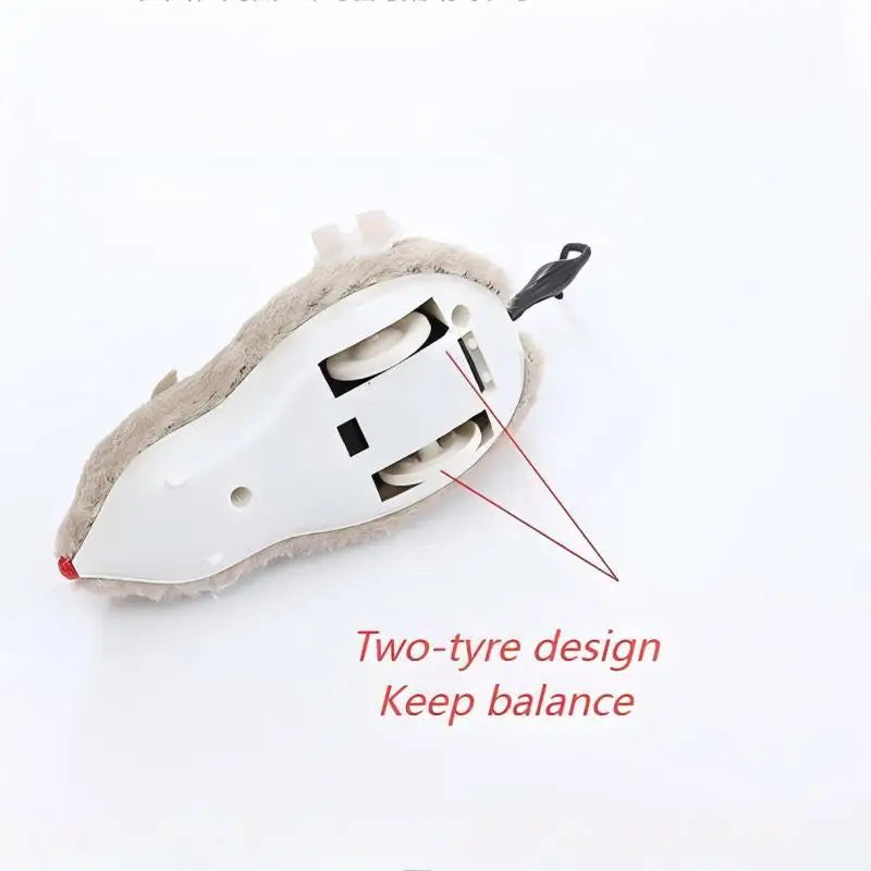 Interactive Lifelike Rolling Mouse Toy For Pet Enrichment
