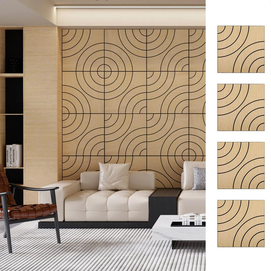 Peel And Stick 3D Acoustic Wall Panels Soundproof Wall Decor