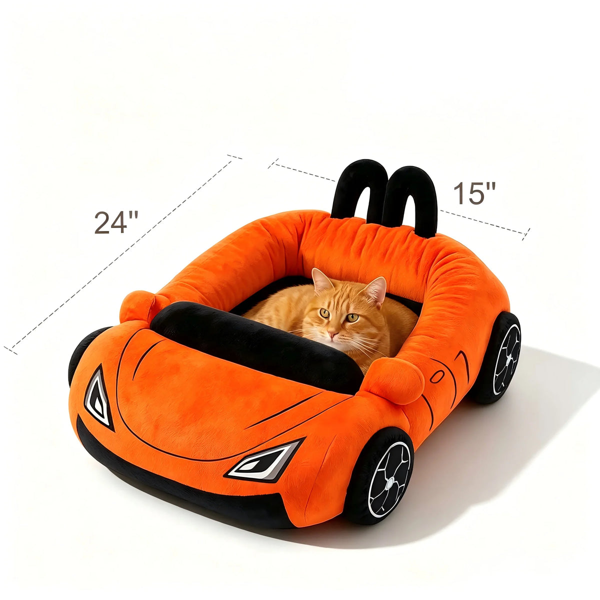 CWV Coral Fleece Supercar Pet Bed For Cats And Dogs
