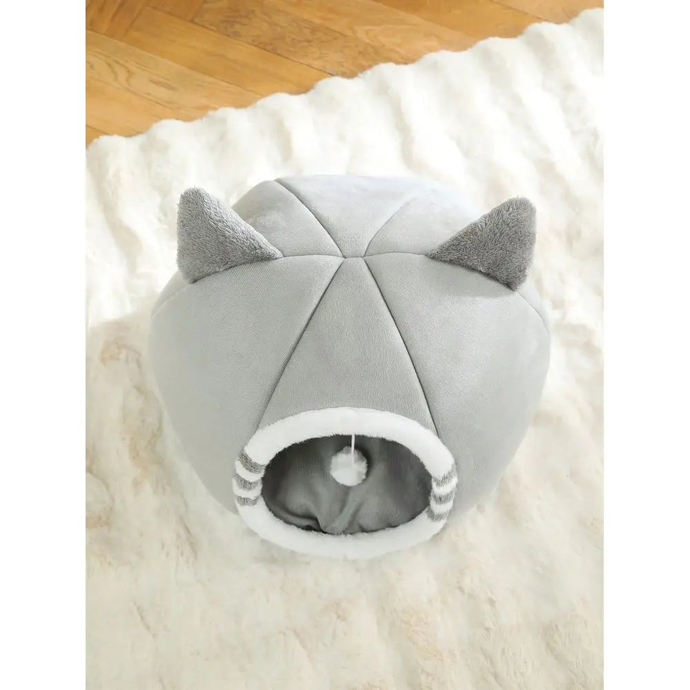 Super Soft Washable Indoor Cat Bed with Anti Slip Bottom