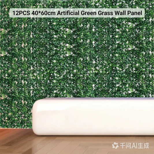 Artificial Grass Wall Panels For Garden Privacy Screen Decor