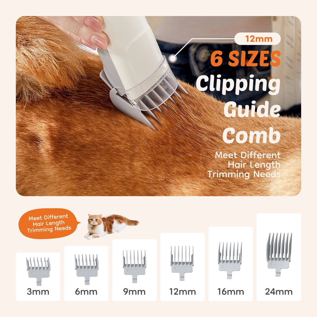 Professional Pet Grooming Vacuum Kit With Quiet Clippers And Tools