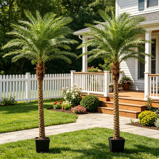 Olitree Artificial Cane Palm Tree For Indoor Outdoor Home Decor