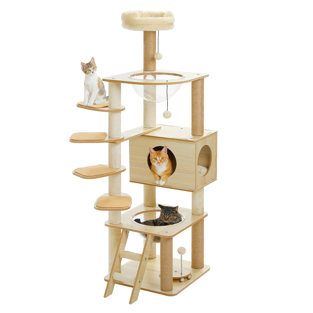 Pawz Multi Level Cat Tower With Scratching Posts Hammock