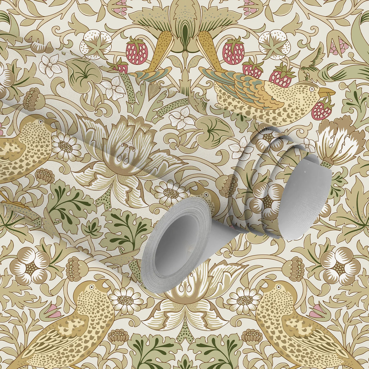 Jiffdiff Waterproof Self Adhesive Bird Floral PVC Wallpaper Sticker