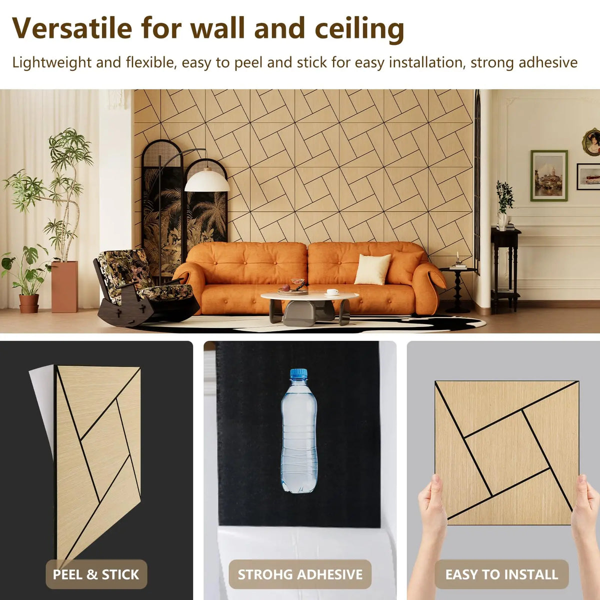 Self Adhesive Acoustic Wall Panels For Home And Office