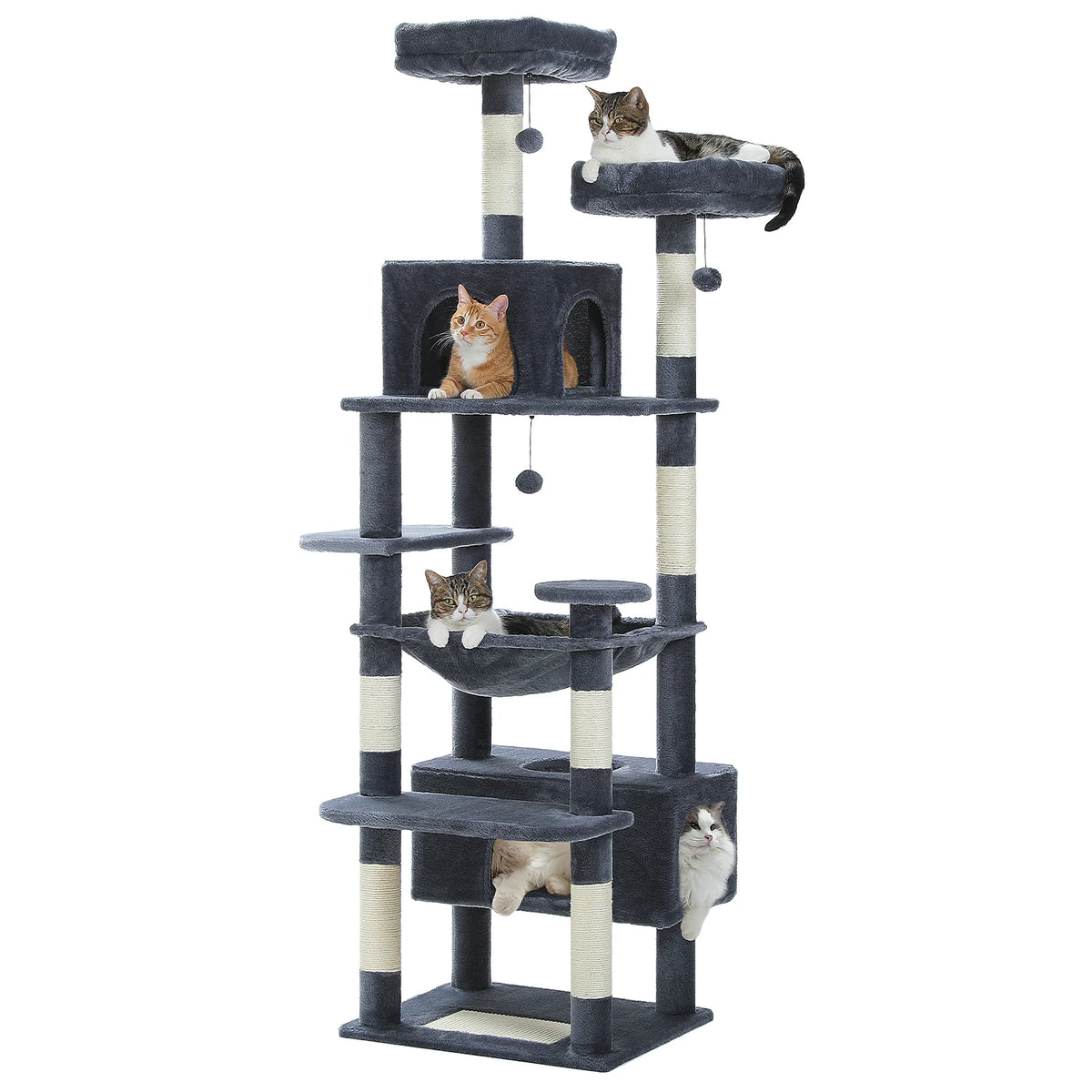Pawz Road Cat Tree Tower Featuring Sisal Scratching Posts