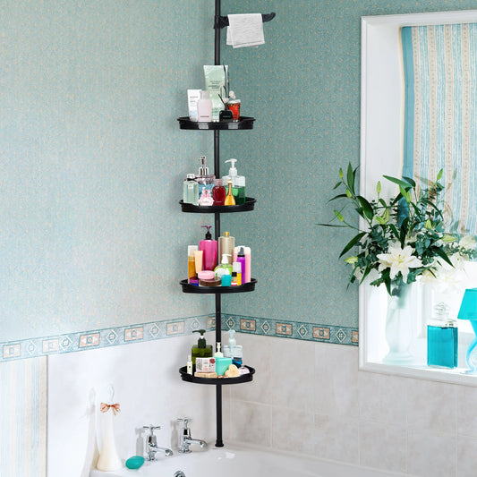 HiMISS Four Tier Corner Shower Caddy For Bathroom Storage