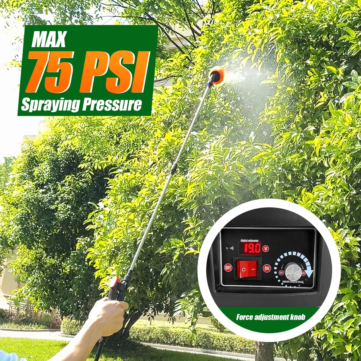 Cordless Electric Backpack Sprayer With Rechargeable Battery