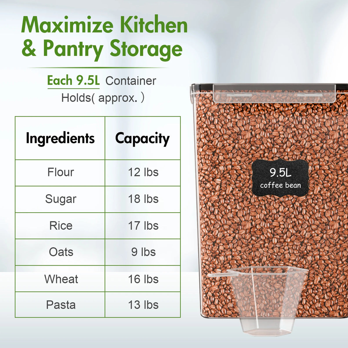 Reusable Airtight Food Storage Canisters With Secure Lids