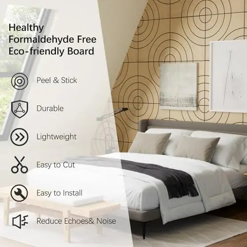 Peel And Stick 3D Acoustic Wall Panels Soundproof Wall Decor