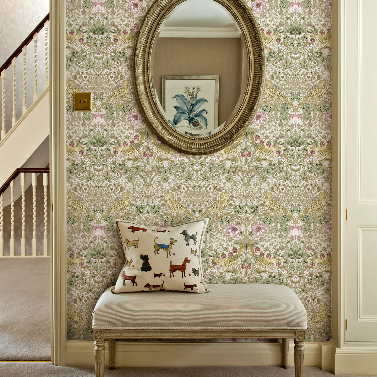Jiffdiff Waterproof Self Adhesive Bird Floral PVC Wallpaper Sticker