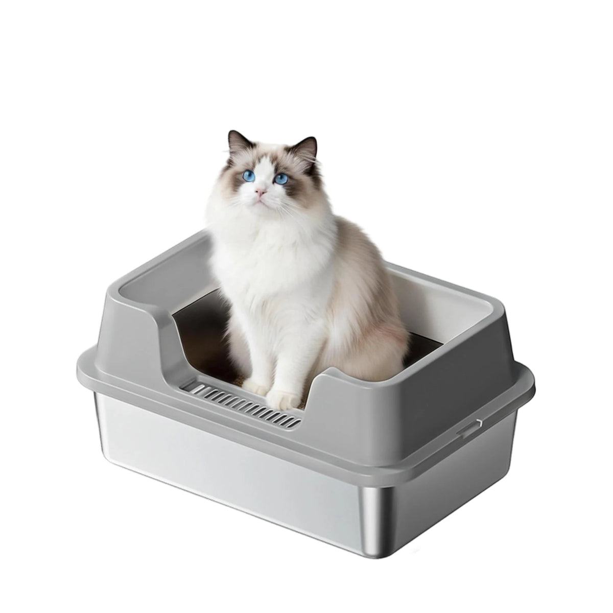 EliteZ Odor Resistant Stainless Steel Cat Litter Box